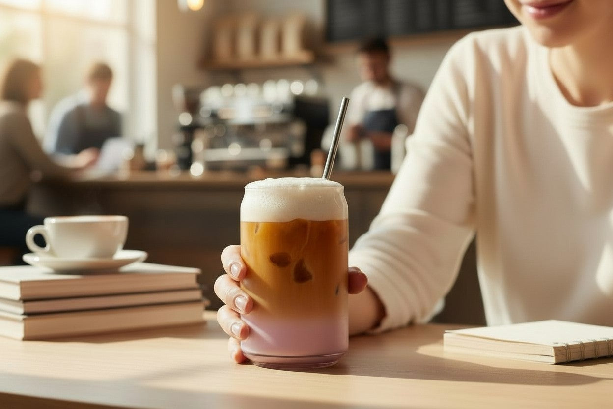Lavender Over Ice with Coffee