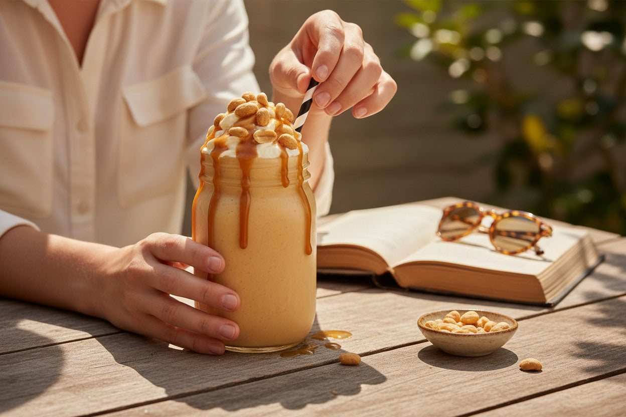 Caramel Banana Peanut Butter Smoothie