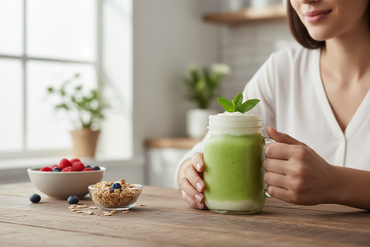 Apple Melon Mint Pineapple Smoothie
