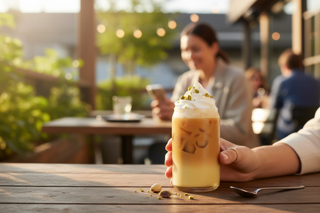 Pistachio Iced Coffee
