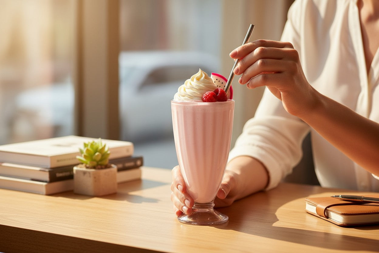 Raspberry Dragon Milkshake